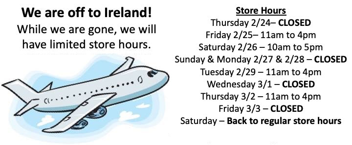 Off to Ireland soon!