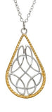 Teardrop Celtic Knot Pendant - Double Sided