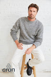 Donegal Tweed Roll Neck Sweater - Silver