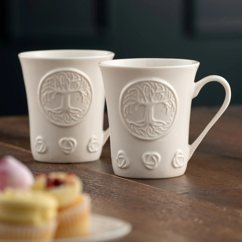 Belleek Classic Tree of Life - Set of 2 Mugs