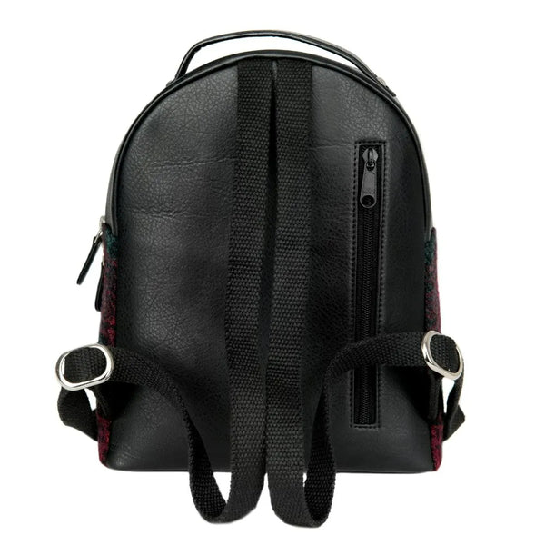 バッグ Herlipto Tweed Mini Backpack Black Harris Tweed Mini Backpack - Blue Check – The Counties of Ireland