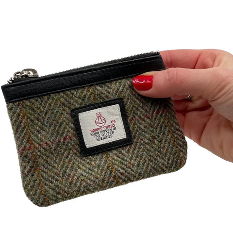 Harris Tweed Coin Purse - Country Green