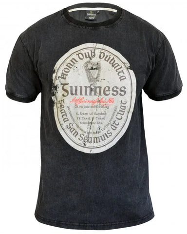 Guinness Gaelic Label Tee - Black - CLEARANCE
