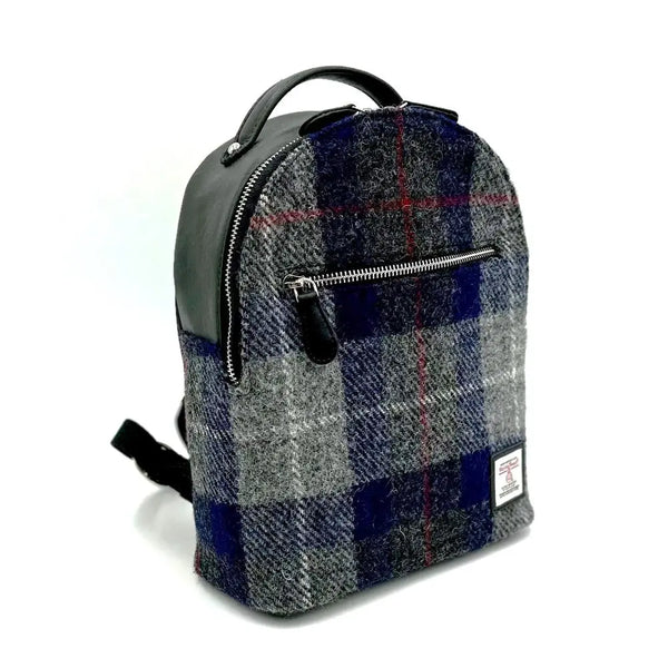Harris Tweed Mini Backpack - Blue Check – The Counties of Ireland