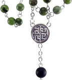Connemara Marble Celtic Bead Rosary rc2
