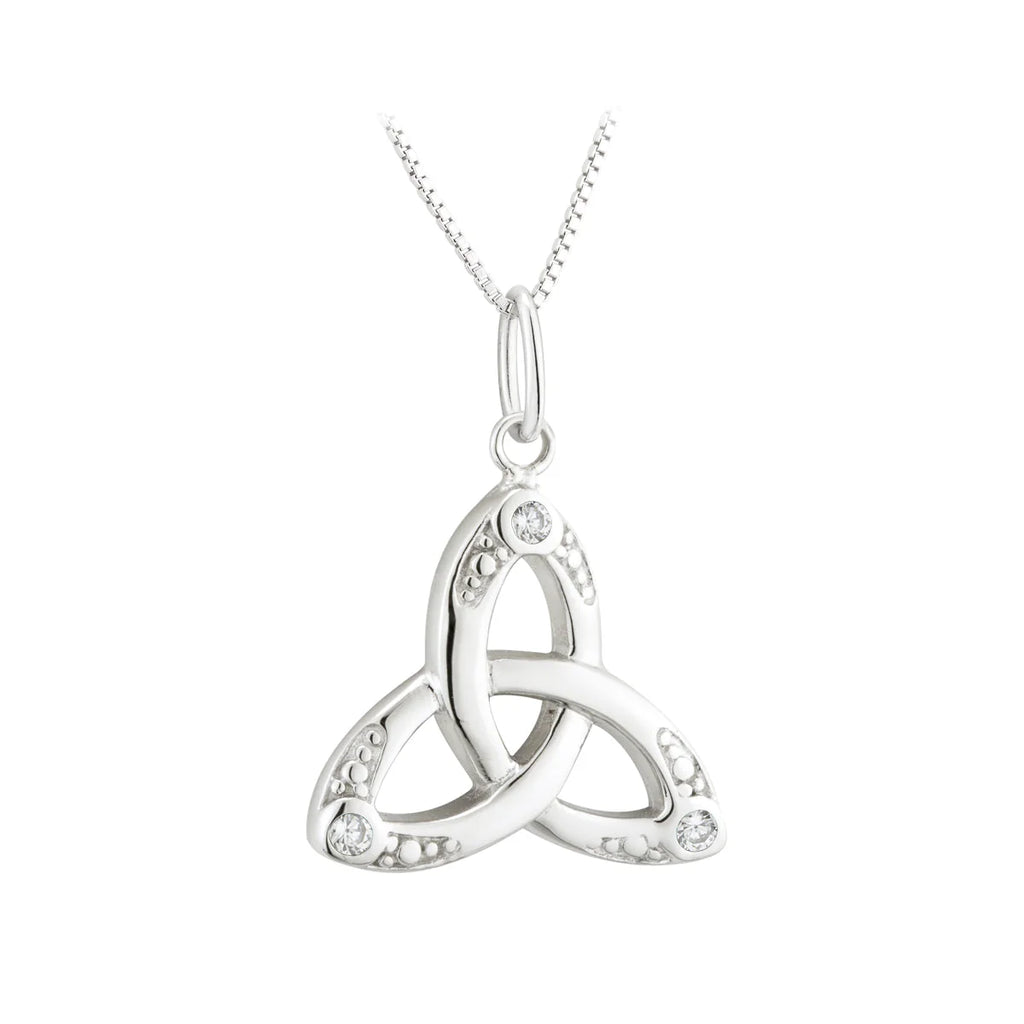 Acara Crystal Trinity Knot Pendant
