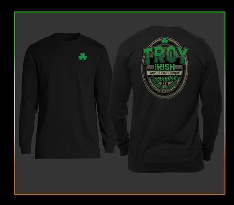 Troy Irish "Slainte" Long Sleeve Tee - USA Made