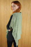 Cotton & Linen Cape - Curragh Green