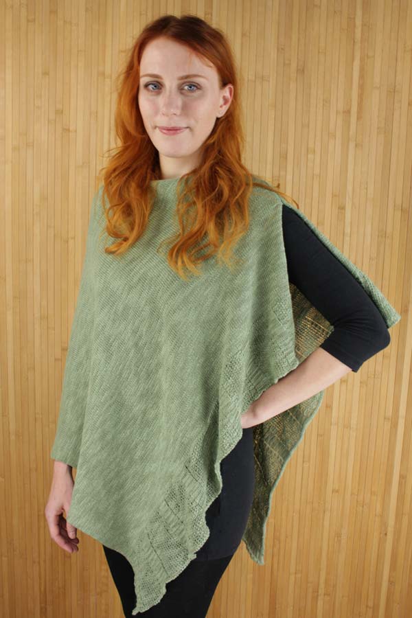 Cotton & Linen Cape - Curragh Green
