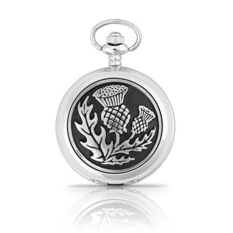 Scottish Thistle Mechanical Pocket Watch