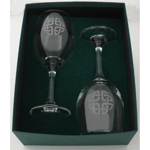 Celtic Knot Wine Glass Set