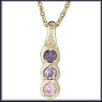 3 Stone Trinity Knot Mother's Pendant