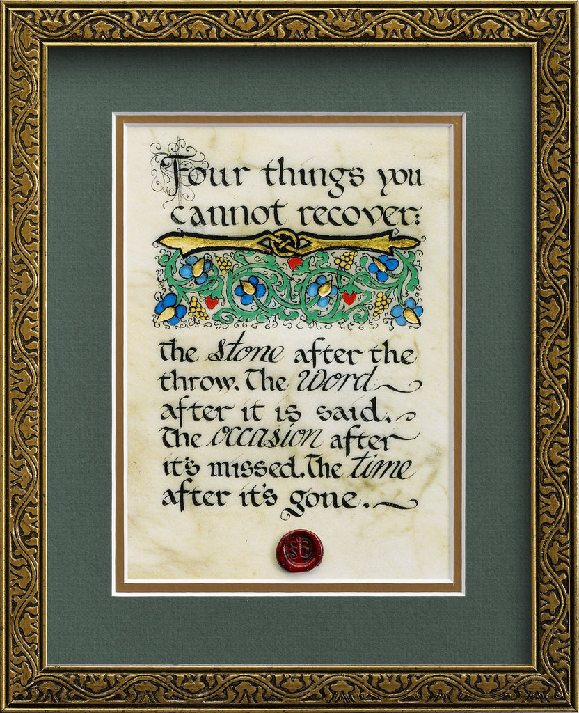 Four Things Framed Print
