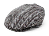 Herringbone Grey Flatcap