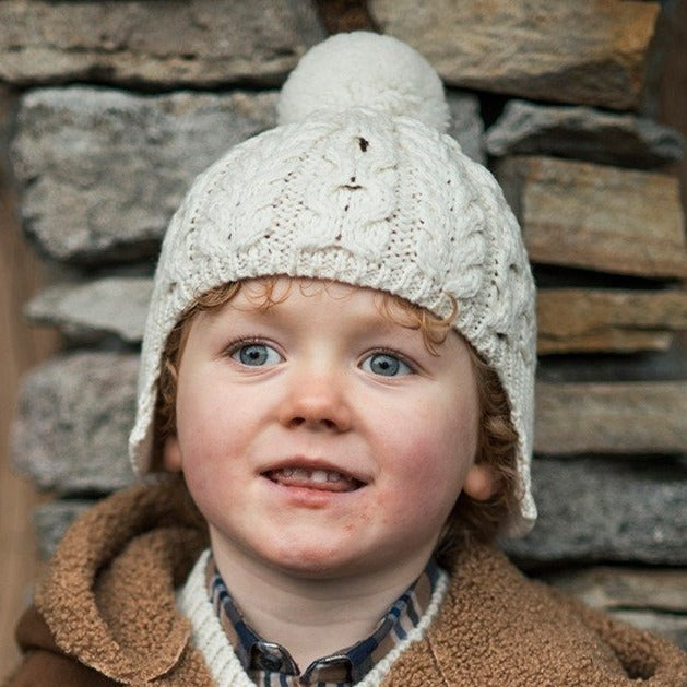 Child's Pom Pom Hat