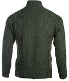 Aran Button Collared Pullover