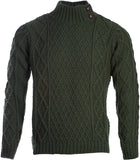 Aran Button Collared Pullover