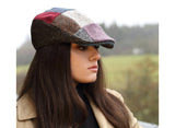 Patchwork Brown Tweed Touring Cap