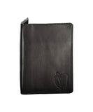 Harp Embossed Leather Passport Cover