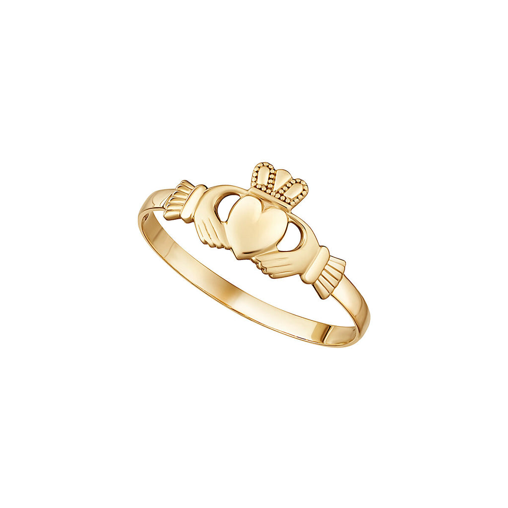 10K Mini Claddagh Ring