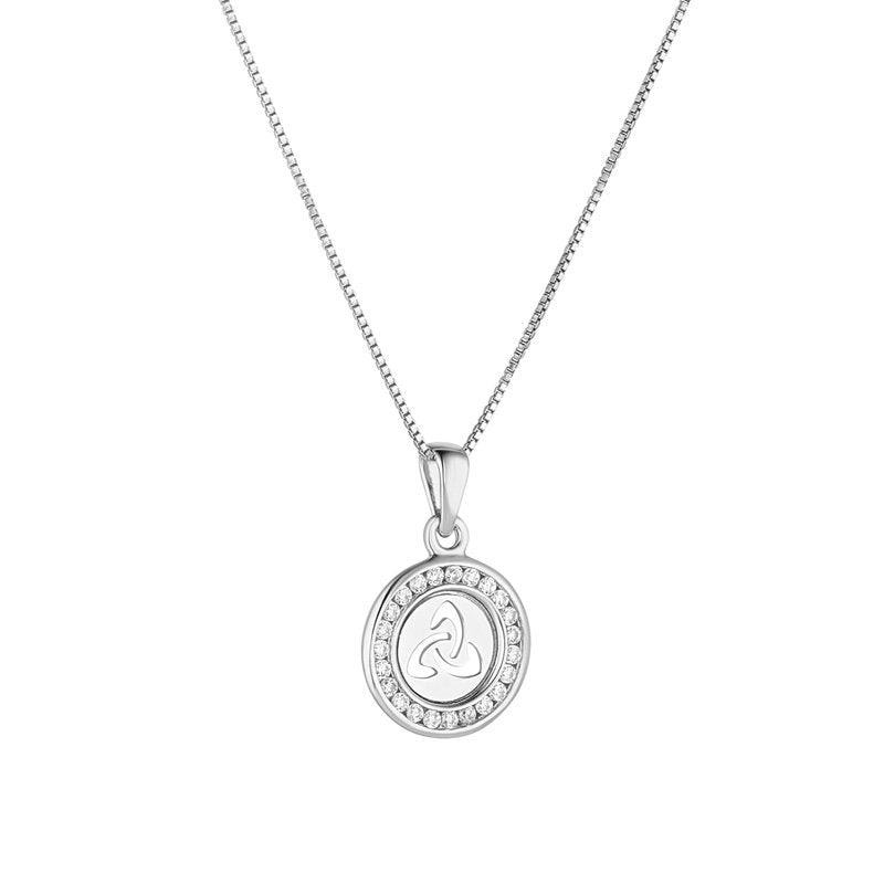 Child's Trinity Knot CZ Pendant
