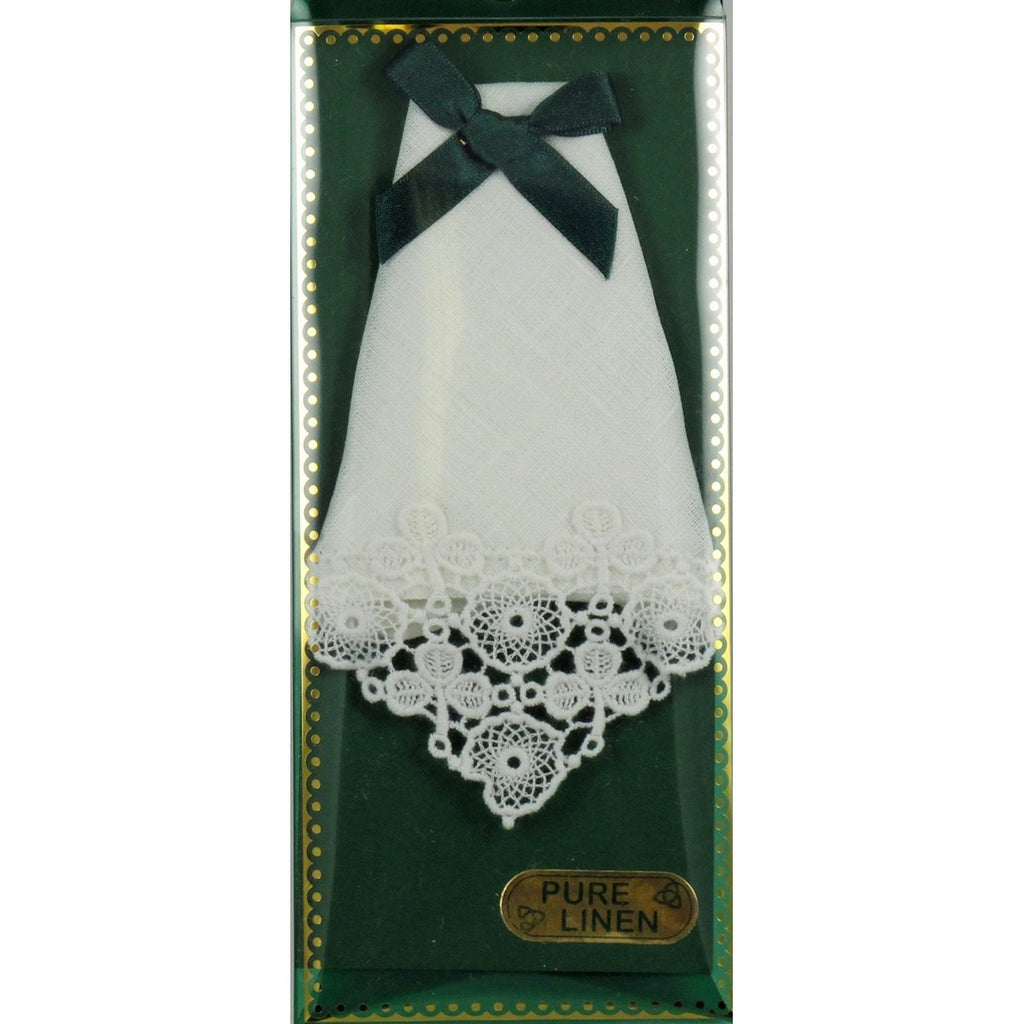 Ladies Shamrock Lace Handkerchief