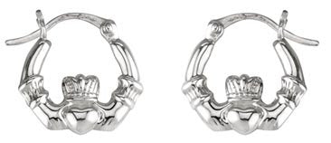 Claddagh Hoop Earrings - Small