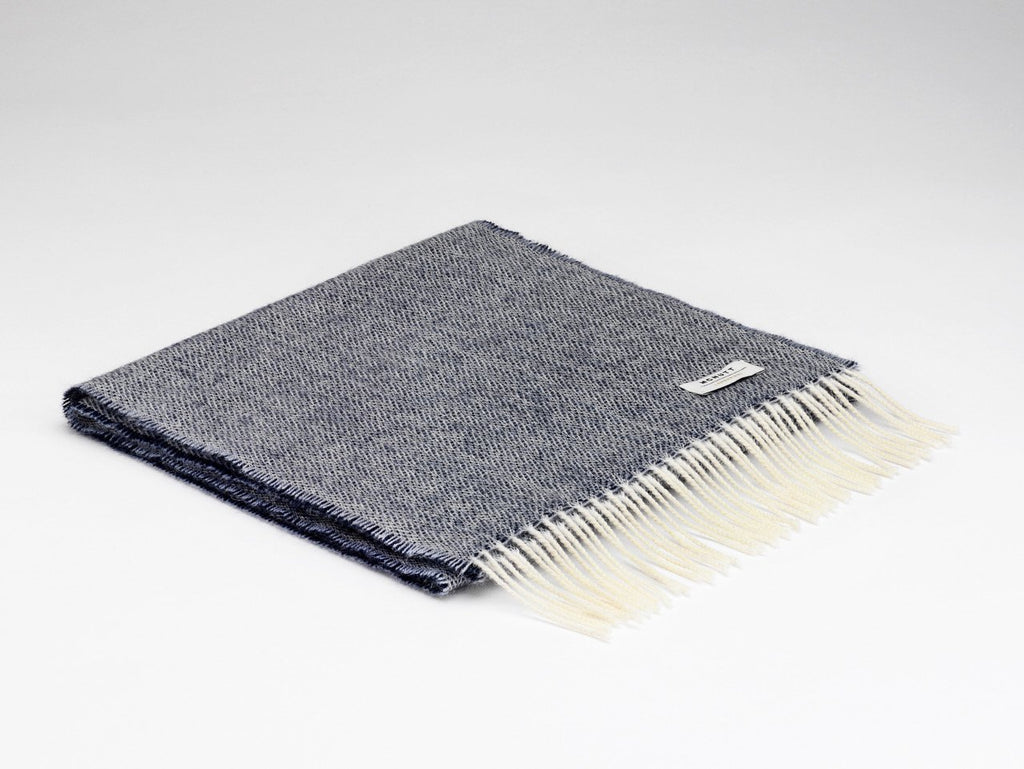 Spotted Navy Scarf