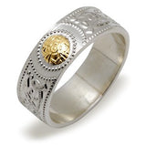 Celtic Warrior Ring - Silver & 14K
