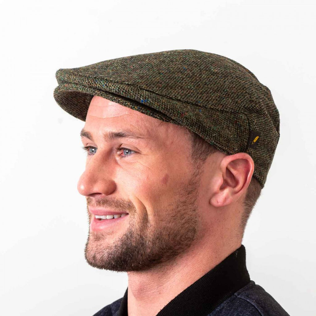 Donegal Flatcap - Green Salt & Pepper Tweed