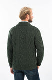Traditional Shawl Collar Aran Cardigan