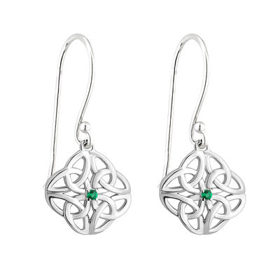 Acara Crystal Celtic Knot Earrings