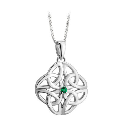 Acara Crystal Celtic Knot Pendant