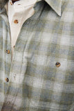 Flannel Fleece Lined Shirt - Moss Green Plaid