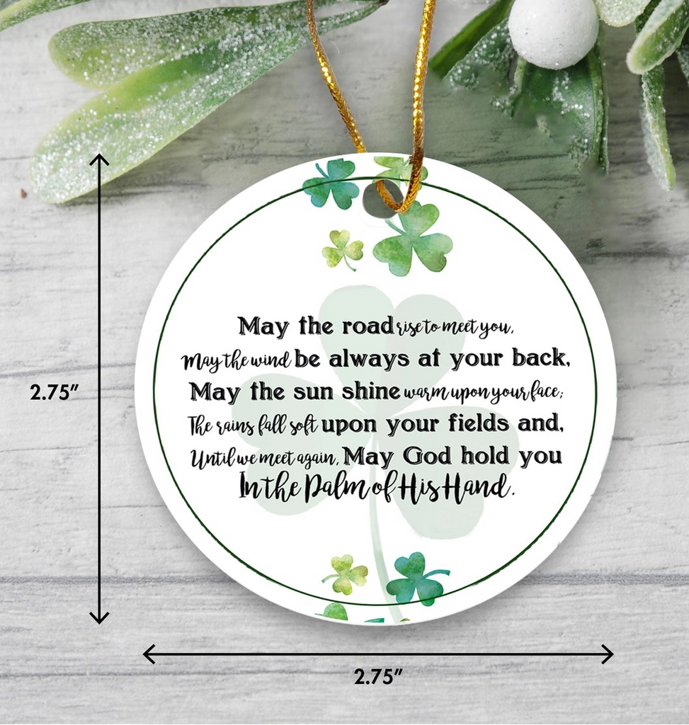 Irish Blessing Ceramic Ornament