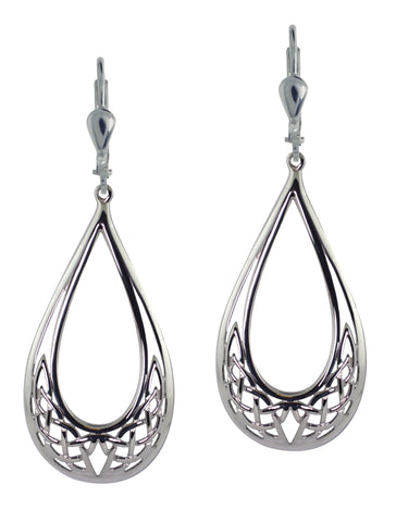 Celtic Knot Teardrop Earrings