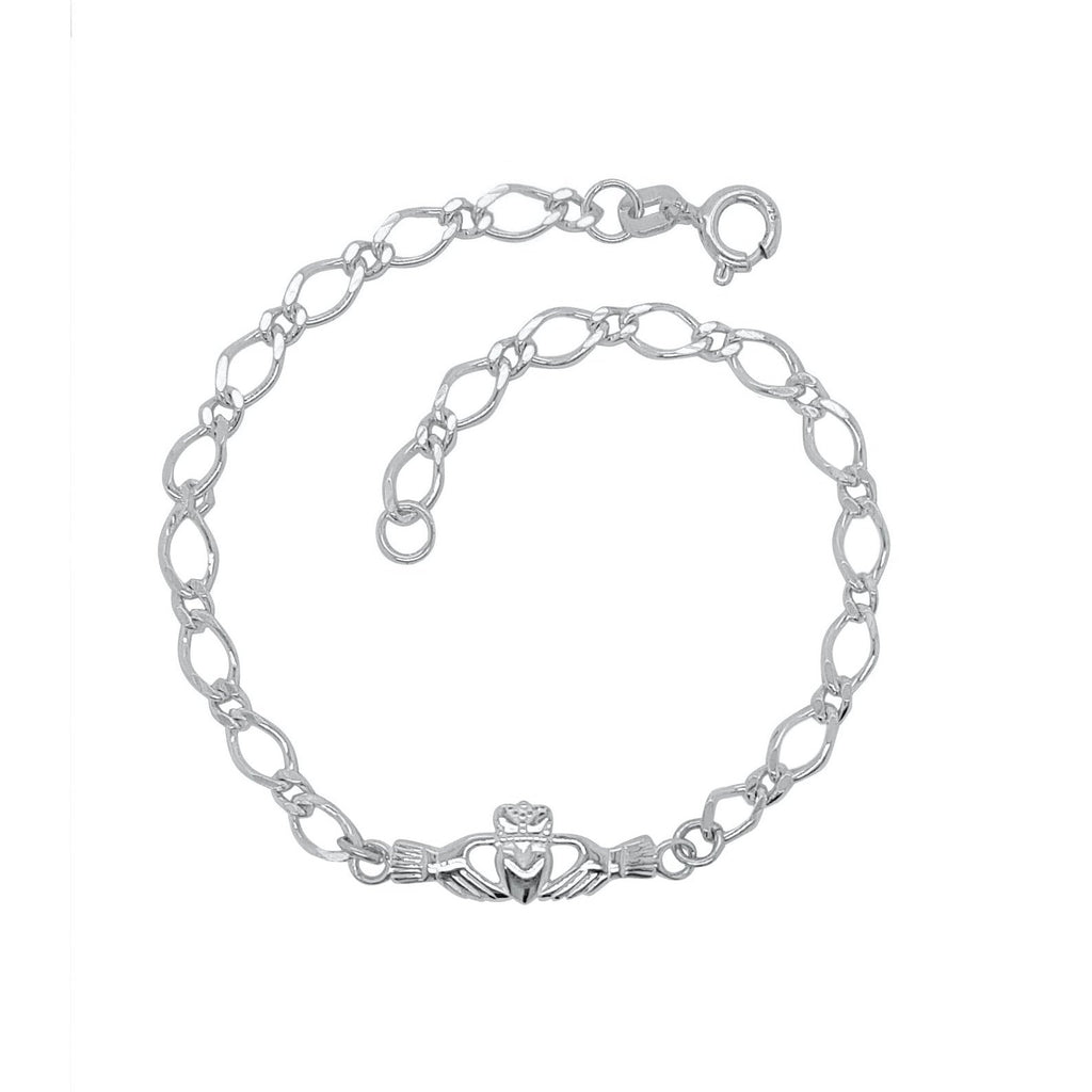 Claddagh Sterling Silver Bracelet