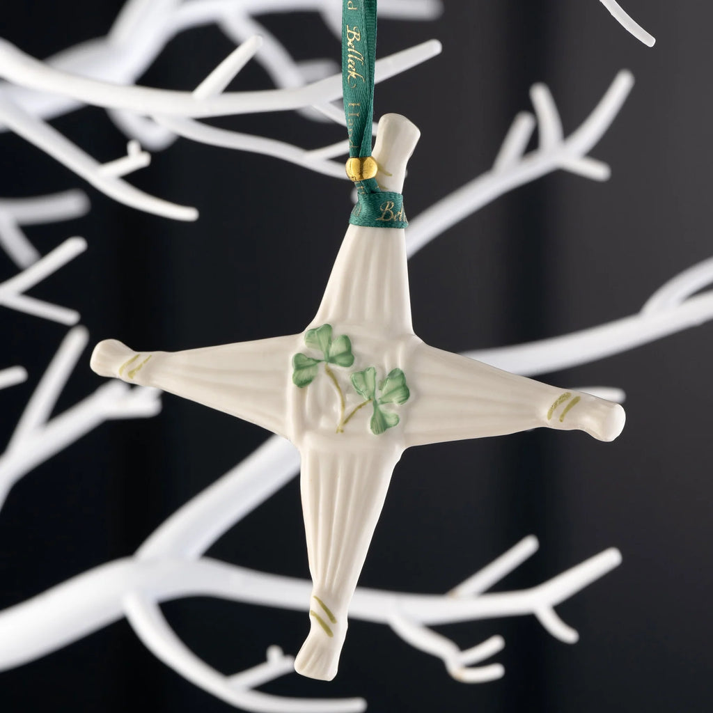 Belleek Classic St. Brigid's Cross Ornament