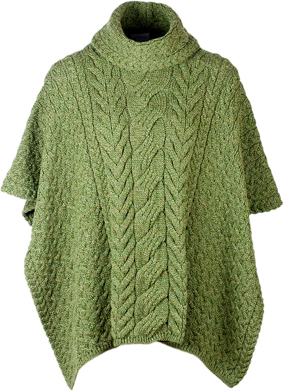 Blanket Poncho with Cowl Neck