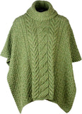 Blanket Poncho with Cowl Neck