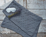 Diamond Pattern Throw - Ocean Grey