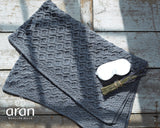 Diamond Pattern Throw - Ocean Grey