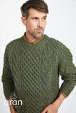 Handknit Traditional Aran Pullover