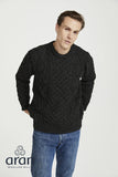 Heritage Aran Pullover - Charcoal