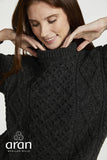 Heritage Aran Pullover - Charcoal