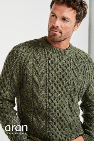Handknit Traditional Aran Pullover