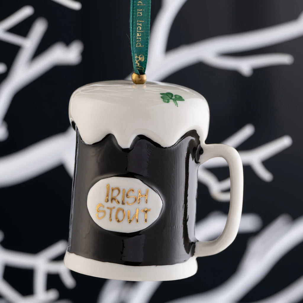 Belleek Classic Stout Tankard Ornament