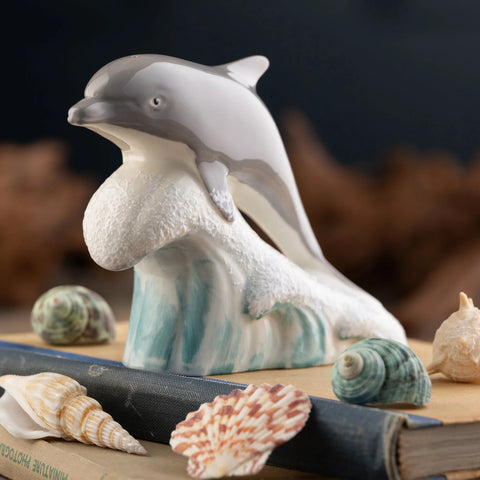 Belleek Classic Wild Atlantic Dolphin Figurine  - 2nd in Series