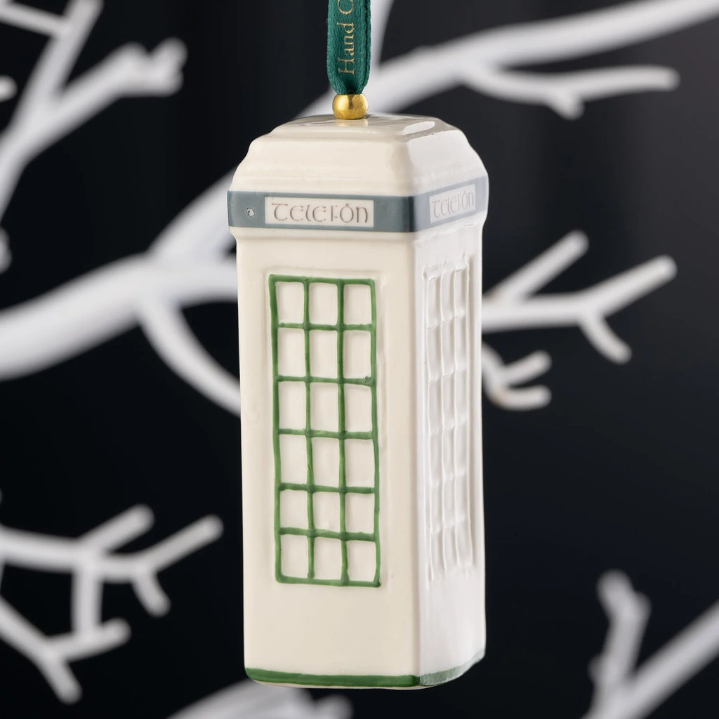 Belleek Classic Irish Telefon Box Ornament