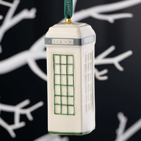 Belleek Classic Irish Telefon Box Ornament